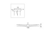 Lampadaire Shakti Kdln | Écran blanc / Base satinée | L 30 x P 25 x H 200 cm | KDLN KSA110BIEU
