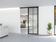SLIDEWAYS 5730 + FIXED PARTITION by Portapivot - Porta in alluminio e vetro