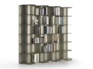 TIDE by Natuzzi Italia - Libreria modulare in acciaio