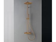 UP+ by Rubinetterie Treemme - Colonna doccia a parete in ottone con soffione