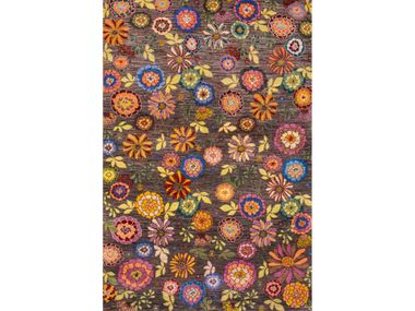 Rectangular wool rug with floral pattern IKEBANA KYOTO 12 Zollanvari