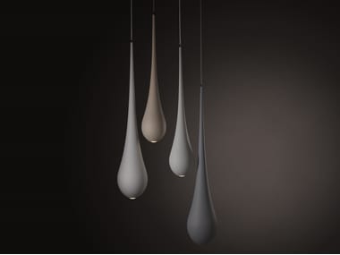 Lampada a sospensione fatta a mano in resina DROP IN LINE Bloomboom