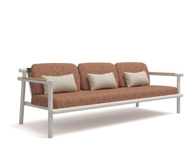 Powder coated aluminium garden sofa AURORA CORD SOFA 3 SEATER 10Deka