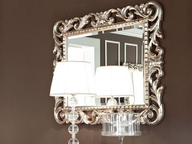 Rectangular wall-mounted framed mirror 13675 Modenese Luxury Interiors