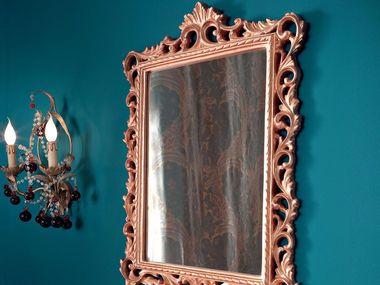 Rectangular wall-mounted framed mirror 13688 Modenese Luxury Interiors