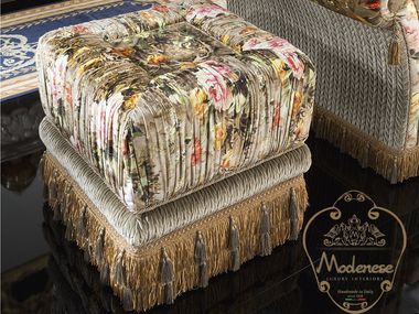 Square fabric coffee table 15625 Modenese Luxury Interiors