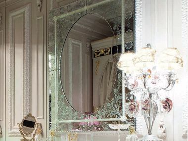 Rectangular wall-mounted mirror 15656 Modenese Luxury Interiors