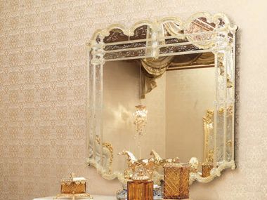 Rectangular wall-mounted mirror 15657 Modenese Luxury Interiors