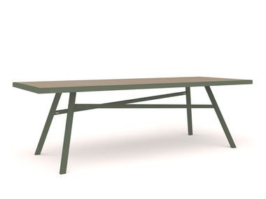 Rectangular HPL garden table PULVIS DINING TABLE 10Deka