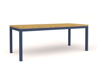 Rectangular aluminium and wood garden table ULTRA DINING TABLE 10Deka
