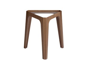 Tavolino di servizio triangolare in legno e vetro 2107 Angel Cerdá