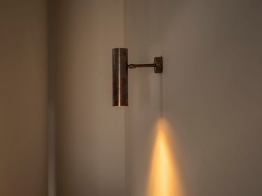 Adjustable LED brass wall lamp KYLE PT 247LAB