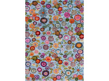 Rectangular wool rug with floral pattern IKEBANA KYOTO 7A Zollanvari