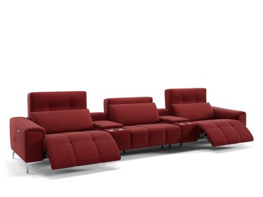 3 seater leather sofa SALENTO KINO Sofanella