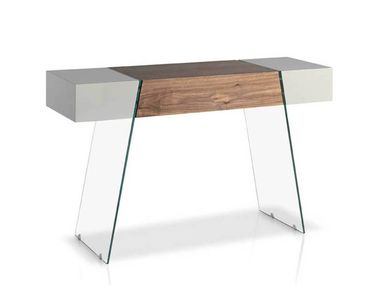 Consolle rettangolare in legno e vetro 3029 Angel Cerdá