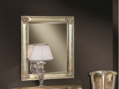 Specchio rettangolare foglia argento con cornice da parete 35TH ANNIVERSARY 2086 SCAPPINI & C