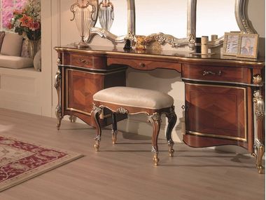 Low wooden stool with padded seat 35TH ANNIVERSARY 2045 SCAPPINI & C