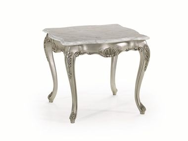 Square Carrara marble high side table for living room 35TH ANNIVERSARY 875-M SCAPPINI & C