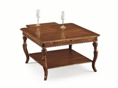 Square wooden coffee table with storage space 35TH ANNIVERSARY 981 SCAPPINI & C