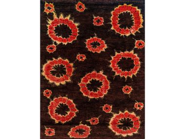 Patterned rectangular wool rug ART DECO KYOTO SHIBORI 1 Zollanvari