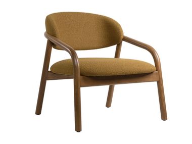 Ash and fabric armchair with armrests ÈLIA PL01 New Life