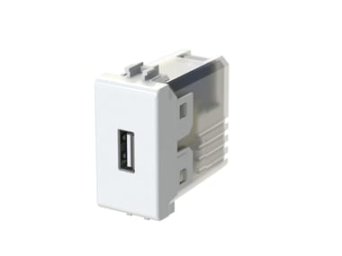 4 BOX, 4B.AM.USB Alimentatore da incasso USB 2.1 per serie civile