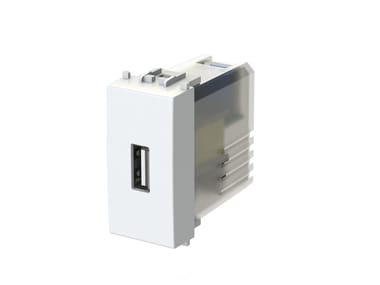 4 BOX, 4B.V14.USB Alimentatore da incasso USB 2.1 per serie civile