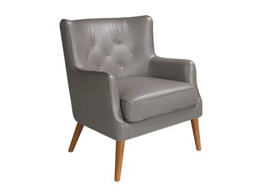 Poltrona capitonné in pelle con braccioli 5085 Angel Cerdá