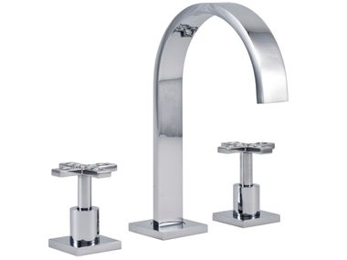 BARIL, HAÜS-D B26 Rubinetto per lavabo a 3 fori da piano con rosette separate