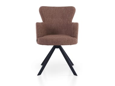 5A Design, CUORE Sedia su trespolo imbottita in tessuto con braccioli