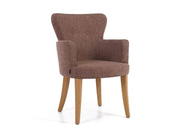 5A Design, CUORE Sedia imbottita in tessuto con braccioli