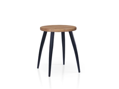 5A Design, DIEGO METAL Sgabello basso in rovere