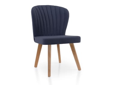 5A Design, GLORIA OAK Sedia imbottita in tessuto