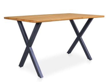 5A Design, XX METAL Tavolo rettangolare in legno