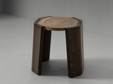 Solid wood side table JAK Van Rossum