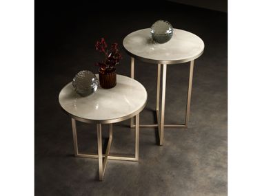 Round onyx coffee table LUCE LIGHT ADORA