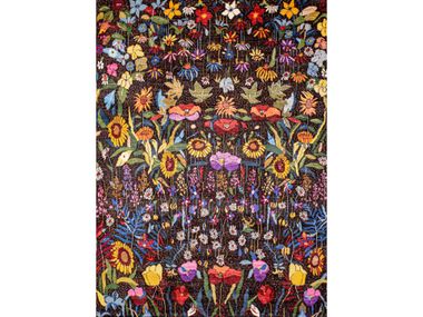 Rectangular wool rug with floral pattern GARDEN OF EDEN 11 Zollanvari