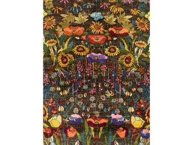 Rectangular wool rug with floral pattern GARDEN OF EDEN 1 Zollanvari
