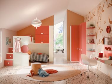 Loft wooden bedroom set JOB CM328 Giessegi