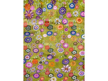 Rectangular wool rug with floral pattern IKEBANA KYOTO 3A Zollanvari