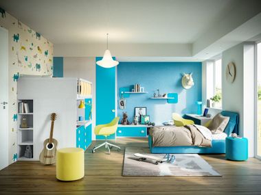 Loft fitted wooden bedroom set JOB CM333 Giessegi