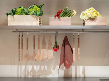 Pfannenwender / Küchenzange / Suppenkelle aus Walnuss SHANGAI ABIMIS