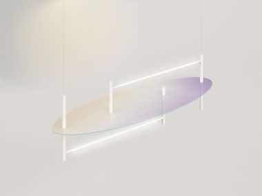 Swivel pendant lamp OÌ OVAL SHADES ACCENTO