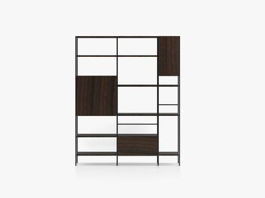 LIbreria autoportante in legno e metallo OUTLINE ACERBIS