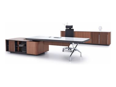 Escritorio de oficina ejecutivo rectangular de madera ARES ADDO Furniture