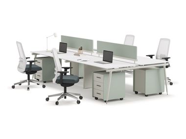Multiple wooden office workstation BRIDGE ADDO Furniture