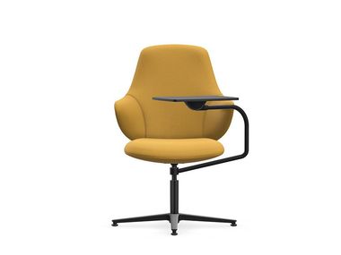 Fabric training chair with armrests CHECK ADDO Furniture