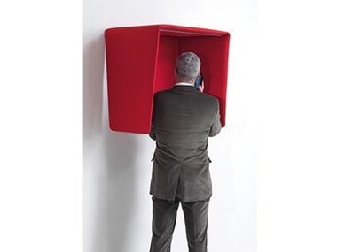 Wall-mounted fabric phone booth COCKER ADDO Furniture