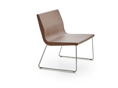 Sled base leather armchair GODOT ADDO Furniture