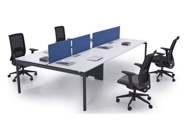Multiple wooden office workstation HUB L ADDO Furniture